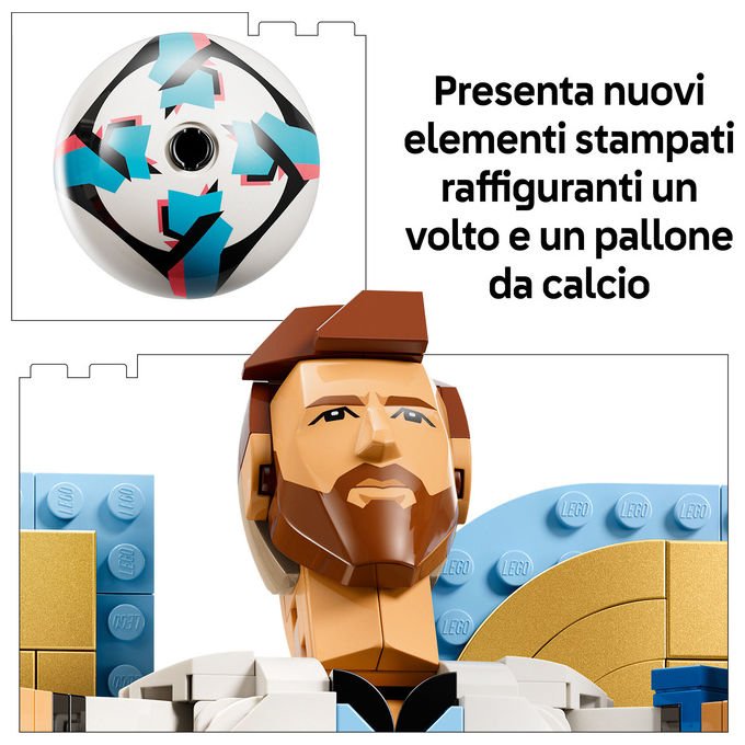 Lego 43015 Editions Lionel Messi Leggenda del Calcio Action Figure da Collezione 958 pezzi 12+