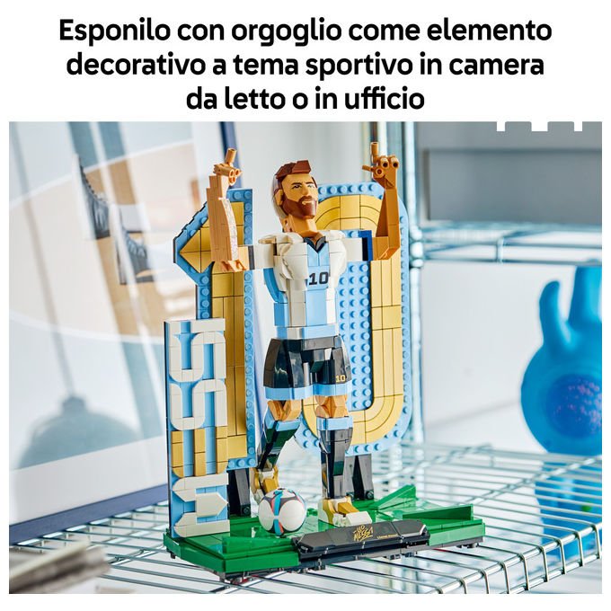 Lego 43015 Editions Lionel Messi Leggenda del Calcio Action Figure da Collezione 958 pezzi 12+