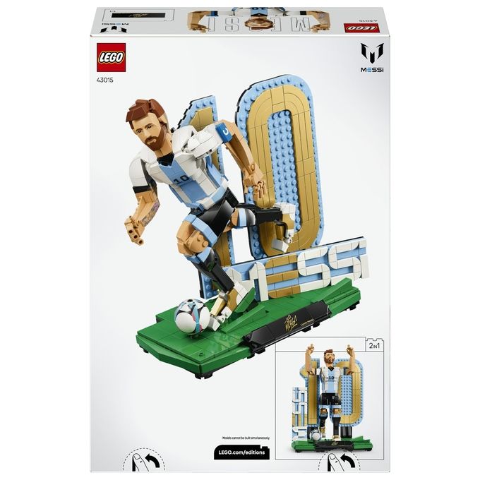 Lego 43015 Editions Lionel Messi Leggenda del Calcio Action Figure da Collezione 958 pezzi 12+
