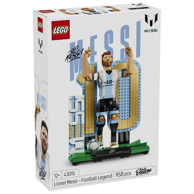 Lego 43015 Editions Lionel Messi Leggenda del Calcio Action Figure da Collezione 958 pezzi 12+