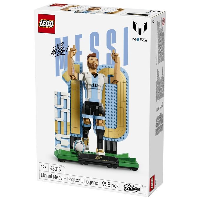 Lego 43015 Editions Lionel Messi Leggenda del Calcio Action Figure da Collezione 958 pezzi 12+