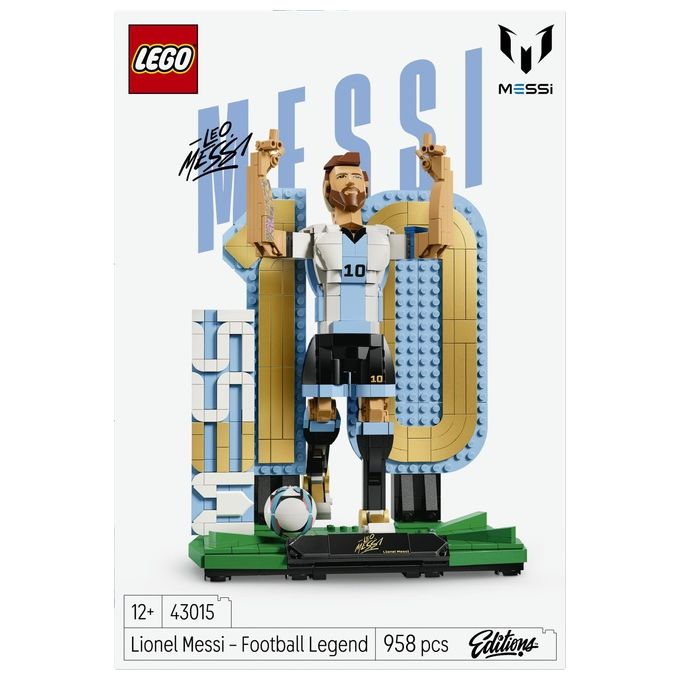 Lego 43015 Editions Lionel Messi Leggenda del Calcio Action Figure da Collezione 958 pezzi 12+