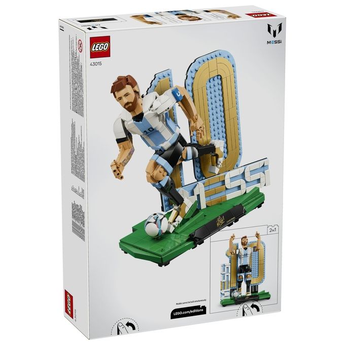 Lego 43015 Editions Lionel Messi Leggenda del Calcio Action Figure da Collezione 958 pezzi 12+