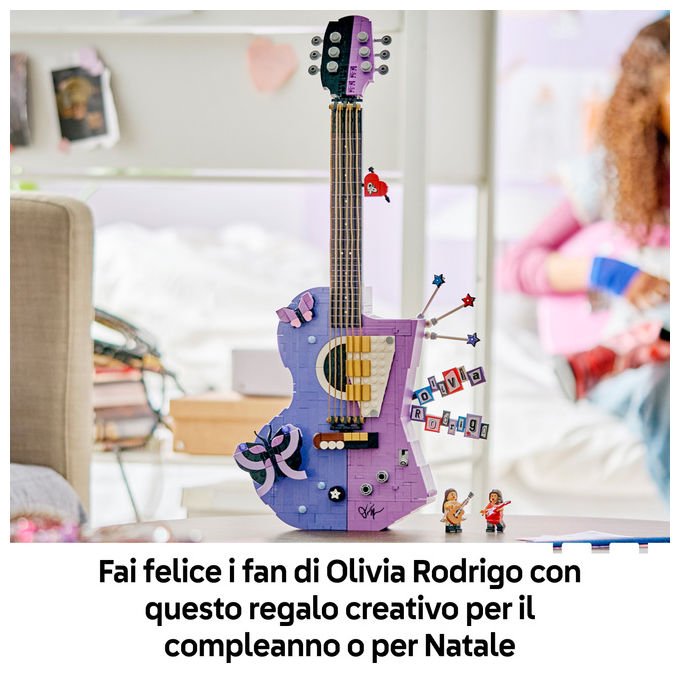 Lego 43031 LEGO Editions Set da Costruzione Chitarra Bicolore di Olivia Rodrigo con 2 Minifigure e 1228 Pezzi colore Multicolore