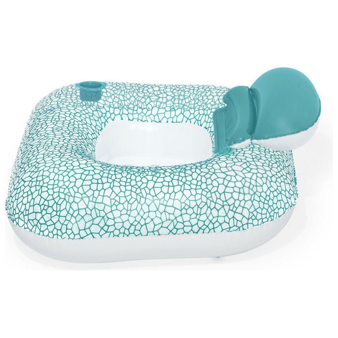 Bestway 43097 Ciambella Poltrona Gonfiabile Flip Pillow 102x94 cm Schienale Ribaltabile Portabicchieri colore Turchese