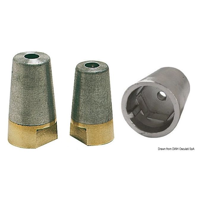 Solo Anodo per Assi 35 Mm Alluminio Tecnoseal