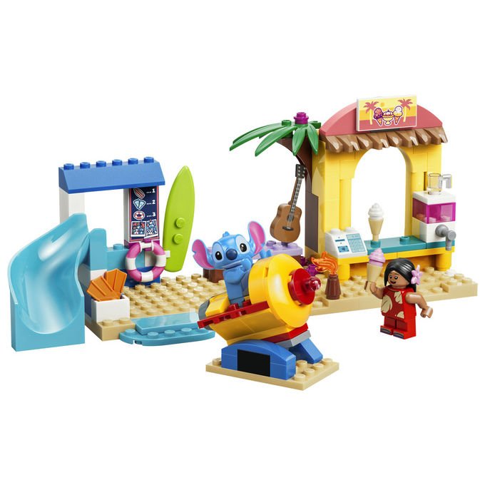 Lego 43280 Disney Classic Divertimento in Spiaggia con Lilo e Stitch Set Costruzioni 113 Pezzi 2 Minifigure da 4 Anni