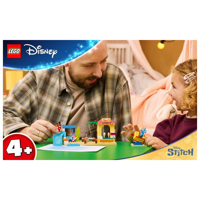 Lego 43280 Disney Classic Divertimento in Spiaggia con Lilo e Stitch Set Costruzioni 113 Pezzi 2 Minifigure da 4 Anni
