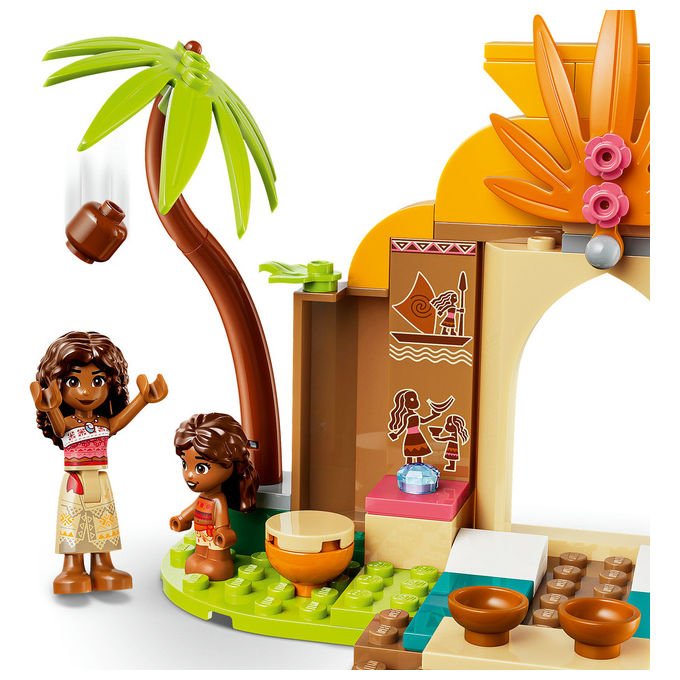 Lego 43282 Disney Princess Vaiana Casa del Villaggio e Barca Set Costruzioni 85 pezzi 2 Mini Bamboline da 4 anni