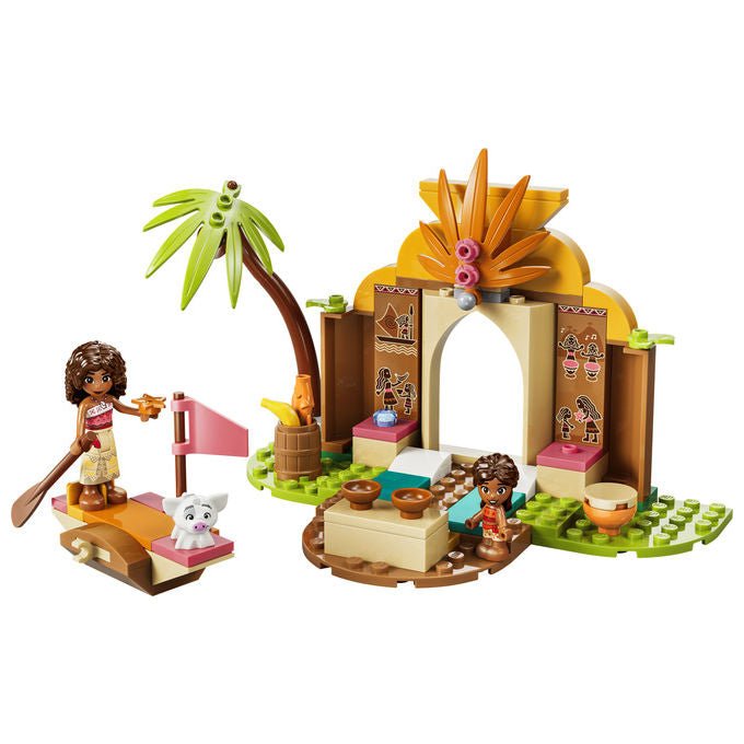 Lego 43282 Disney Princess Vaiana Casa del Villaggio e Barca Set Costruzioni 85 pezzi 2 Mini Bamboline da 4 anni
