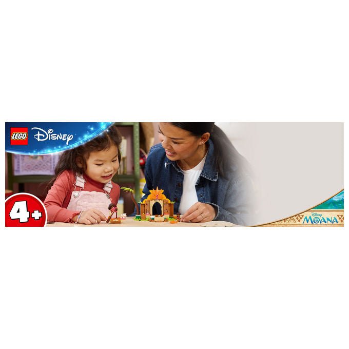Lego 43282 Disney Princess Vaiana Casa del Villaggio e Barca Set Costruzioni 85 pezzi 2 Mini Bamboline da 4 anni