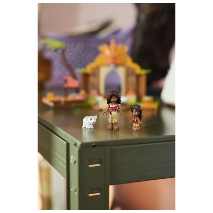 Lego 43282 Disney Princess Vaiana Casa del Villaggio e Barca Set Costruzioni 85 pezzi 2 Mini Bamboline da 4 anni