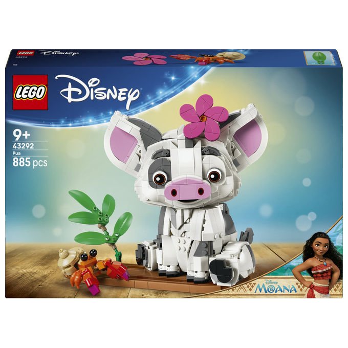 Lego 43292 Disney Vaiana Pua Action Figure Costruibile 885 Pezzi 9 Anni