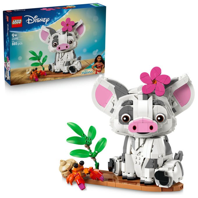 Lego 43292 Disney Vaiana Pua Action Figure Costruibile 885 Pezzi 9 Anni