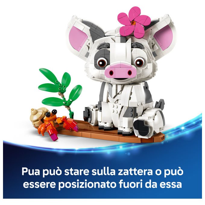 Lego 43292 Disney Vaiana Pua Action Figure Costruibile 885 Pezzi 9 Anni