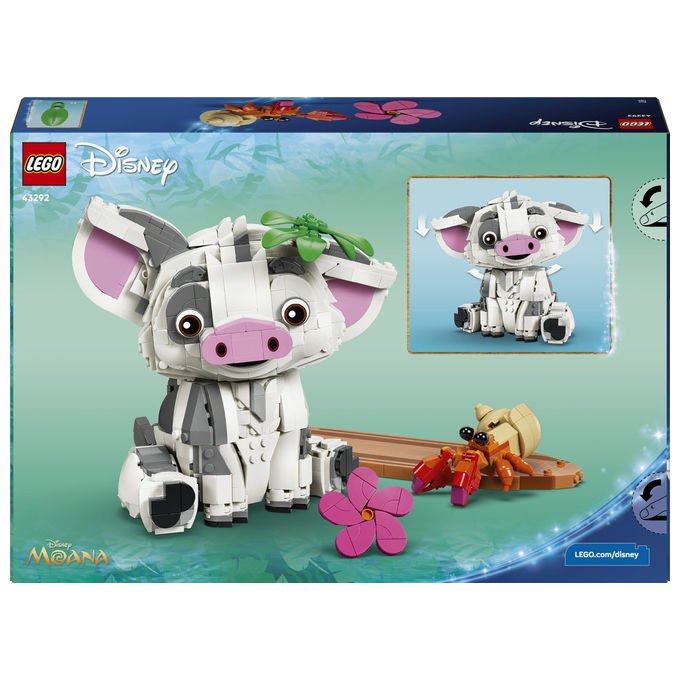 Lego 43292 Disney Vaiana Pua Action Figure Costruibile 885 Pezzi 9 Anni