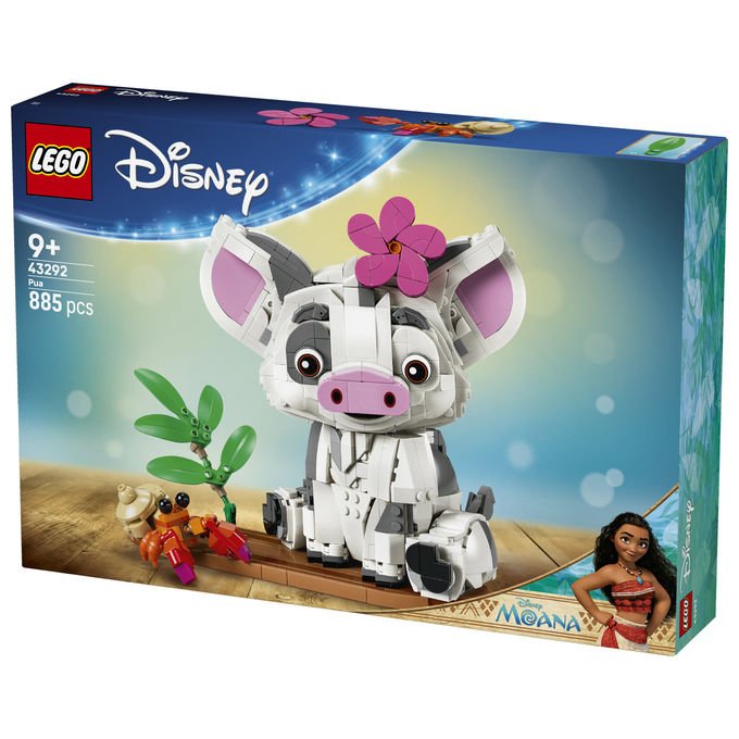 Lego 43292 Disney Vaiana Pua Action Figure Costruibile 885 Pezzi 9 Anni