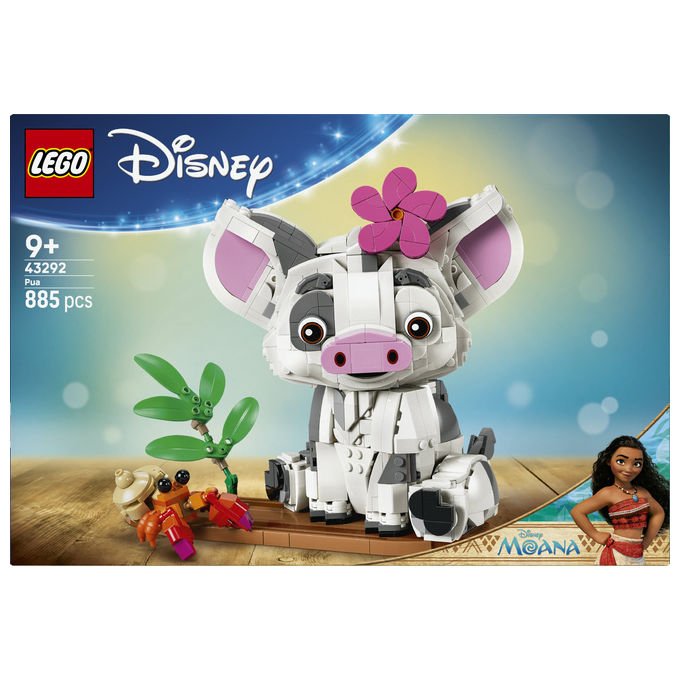 Lego 43292 Disney Vaiana Pua Action Figure Costruibile 885 Pezzi 9 Anni