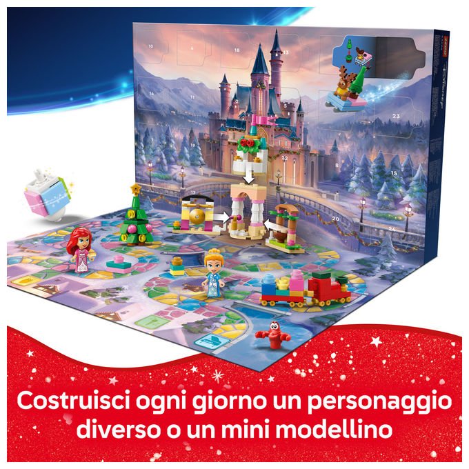 Lego 43298 Calendario dell'Avvento LEGO Disney Princess 2026 Set da Costruzione con 290 Pezzi per Bambini da 5+ Anni colore Multicolore