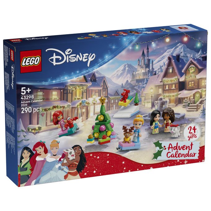 Lego 43298 Calendario dell'Avvento LEGO Disney Princess 2026 Set da Costruzione con 290 Pezzi per Bambini da 5+ Anni colore Multicolore