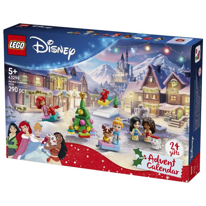 Lego 43298 Calendario dell'Avvento LEGO Disney Princess 2026 Set da Costruzione con 290 Pezzi per Bambini da 5+ Anni colore Multicolore