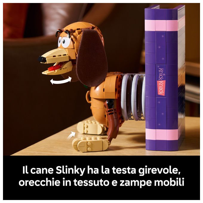 Lego 43301 Disney Pixar Fermalibri di Slinky Toy Story Set da Costruzione per Adulti 1307 Pezzi con Minifigure di Woody