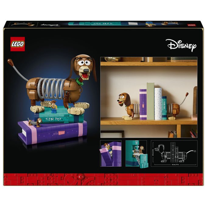Lego 43301 Disney Pixar Fermalibri di Slinky Toy Story Set da Costruzione per Adulti 1307 Pezzi con Minifigure di Woody