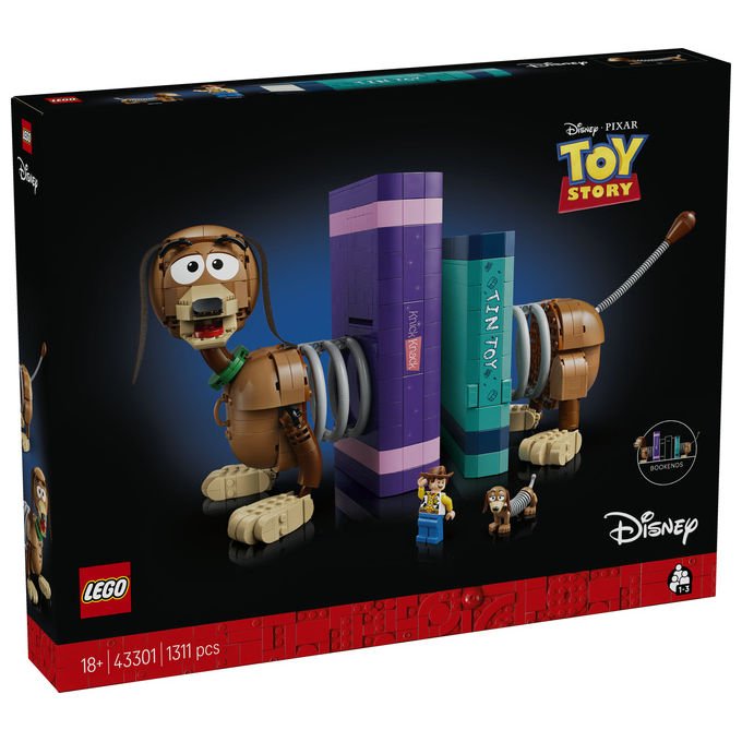 Lego 43301 Disney Pixar Fermalibri di Slinky Toy Story Set da Costruzione per Adulti 1307 Pezzi con Minifigure di Woody