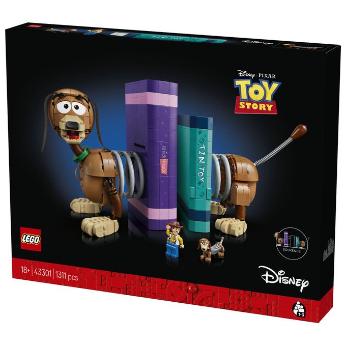 Lego 43301 Disney Pixar Fermalibri di Slinky Toy Story Set da Costruzione per Adulti 1307 Pezzi con Minifigure di Woody