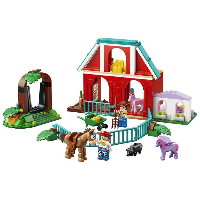 Lego 43304 Disney Pixar Toy Story Il Ranch dei Cavalli di Blaze Playset 209 pezzi con Minifigure Woody e Jessie 4 anni