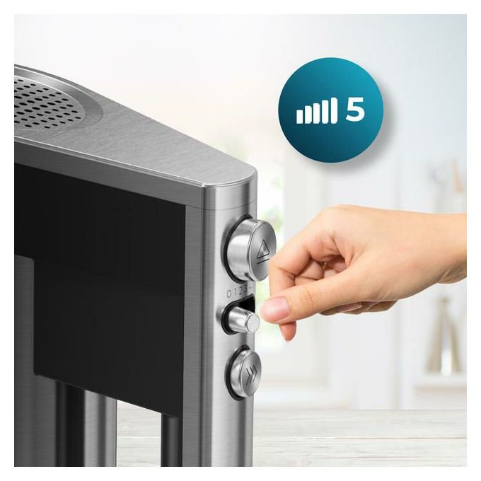 Cecotec POWERTWIST500 Full Steel Batedeira 500 W 5 Velocita' Funzione Turbo Accessori in Acciaio Inossidabile colore Acciaio