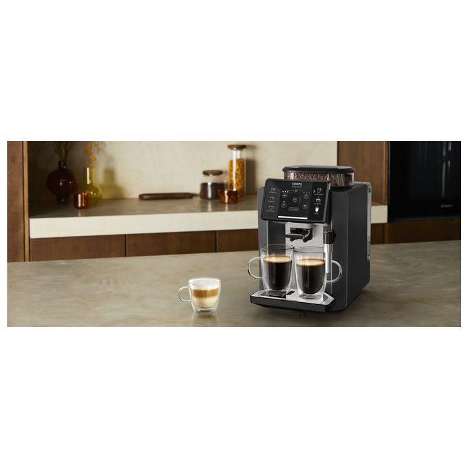Krups EA910A10 Sensation Macchina da caffe' Automatica Capacita' serbatoio 1,7 L Pressione 15 bar Potenza 1450 W colore Nero Cromo