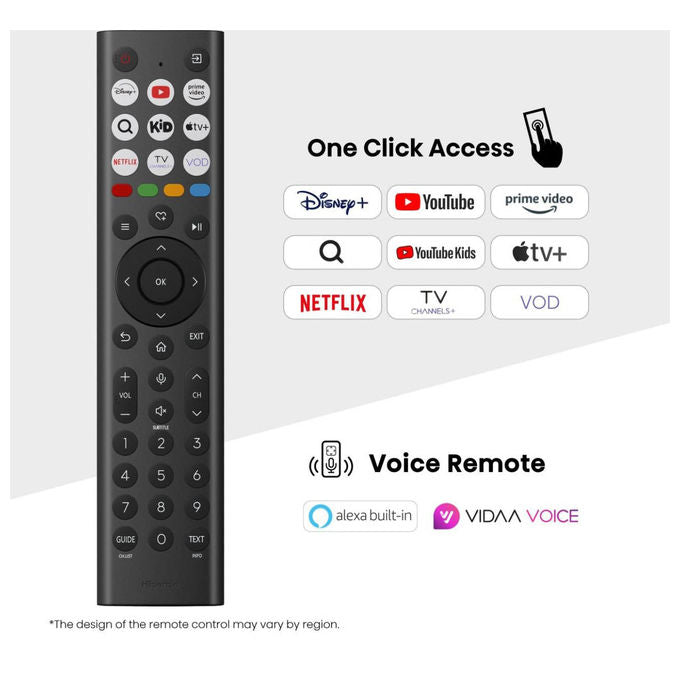 Hisense 43E79Q E7Q Smart TV QLED 4K Ultra HD 43'' VIDAA Dolby Atmos HDR10+ DVB-T2 Wi-Fi colore Nero