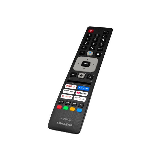 Sharp, TV 43 pollici UHD 4K Google TV, Smart TV, Nero