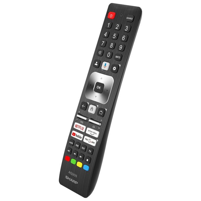 Sharp 43HR7265E TV QLED 4K UHD 43'' Google TV 144Hz Dolby Vision IQ Dolby Atmos DTS:X HDMI eARC VRR colore Nero