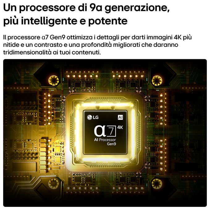 LG 43QNED70B6C QNED70B Smart TV 43'' QNED MiniLED 4K Ultra HD webOS 26 Wi-Fi Dolby Digital AI Magic Remote colore Nero