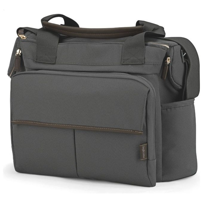 Inglesina DUALBAG Aptica Borsa Fasciatoio con Fasciatoio Imbottito e Tasca Termica colore Crystal Grey