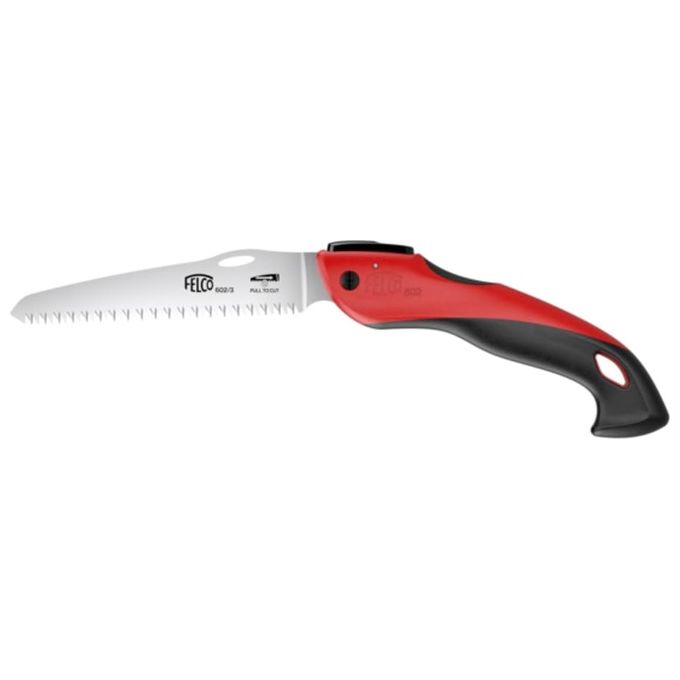 Felco F602 Sega Pieghevole per Potatura Lama Dritta 160 mm Capacita' di Taglio 80 mm Peso 160 g colore Nero