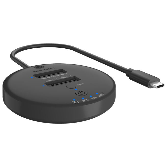 ICY BOX IB-1612MCL-C31 Stazione Docking per 2x M.2 NVMe USB 3.2 Gen 2 Type-C 10 Gbit-s colore Nero