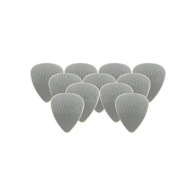 Dunlop Plettri Nylon 0,6mm Confezione da 12 Pezzi