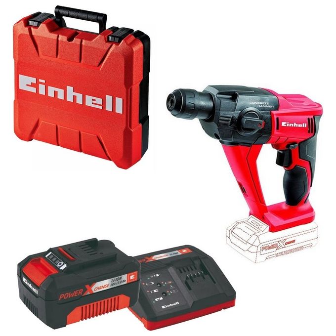 Einhell Kit Martello Tassellatore A Batteria Te-Hd 18 Li