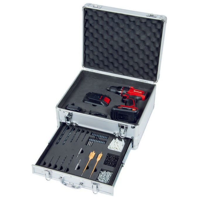 Einhell Trapano Avvitatore A Batteria Tc-Cd 18-2 Li Kit Potenza e Flessibilita' per Ogni Lavoro in Casa e Giardino