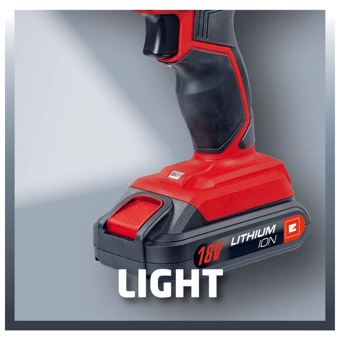 Einhell Trapano Avvitatore A Batteria Tc-Cd 18-2 Li Kit Potenza e Flessibilita' per Ogni Lavoro in Casa e Giardino
