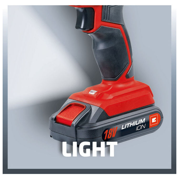 Einhell TC-CD 18-2 LI Trapano Avvitatore a Batteria 18V 1.5Ah Li-Ion 2 Velocita' 38 Nm Mandrino 10 mm