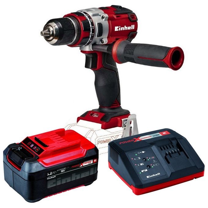 Einhell Kit Trapano Avvitatore A Batteria Te-Cd 18 Li Bl