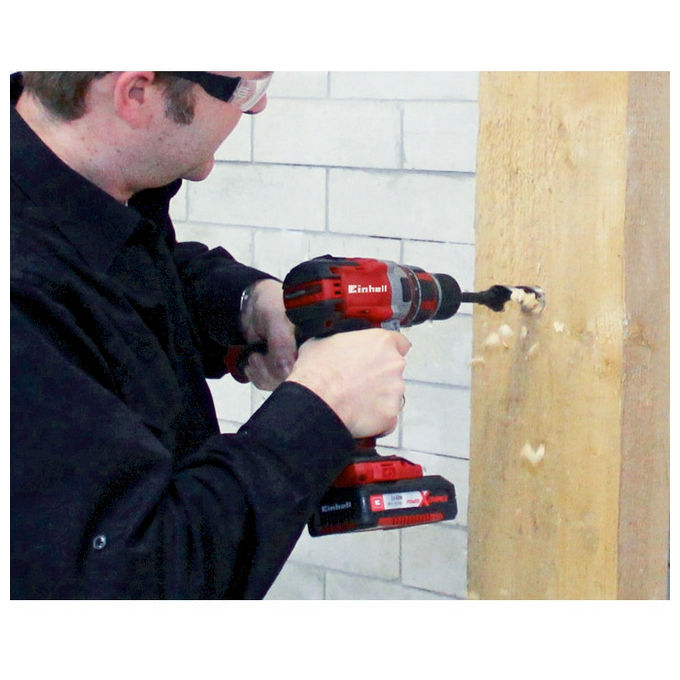 Einhell Trapano Avvitatore A Percussione A Batteria Te-Cd 18 Li-I Bl Elevata Potenza e Versatilita' per Progetti di Fai da Te