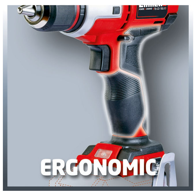 Einhell Trapano Avvitatore A Batteria Te-Cd 18 Li E (Batteria Non Inclusa)