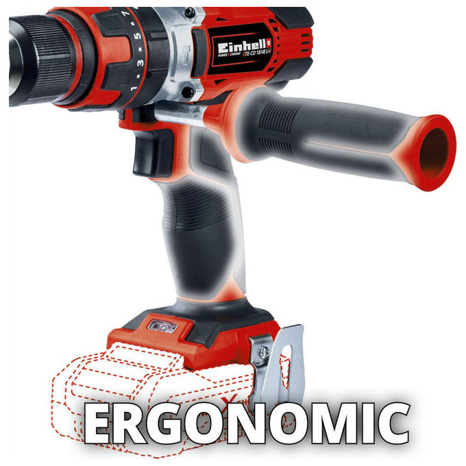 Einhell TE-CD 18-48 Trapano avvitatore a percussione 18V 48Nm Power X-Change