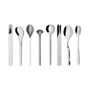 Alessi MSPOONSET Il Caffe' Alessi Set di 8 Cucchiaini da Caffe' in Acciaio Inossidabile 18-10 colore Acciaio