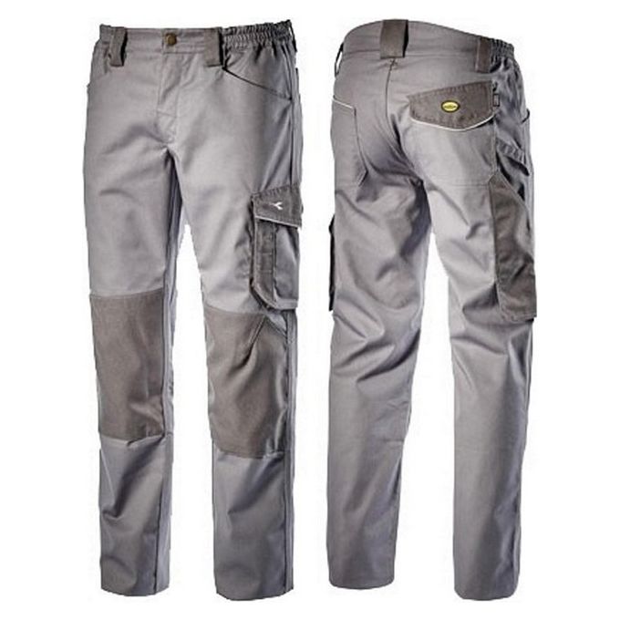 Diadora Pantalone Rock Grigio Acciaio - Taglia - S
